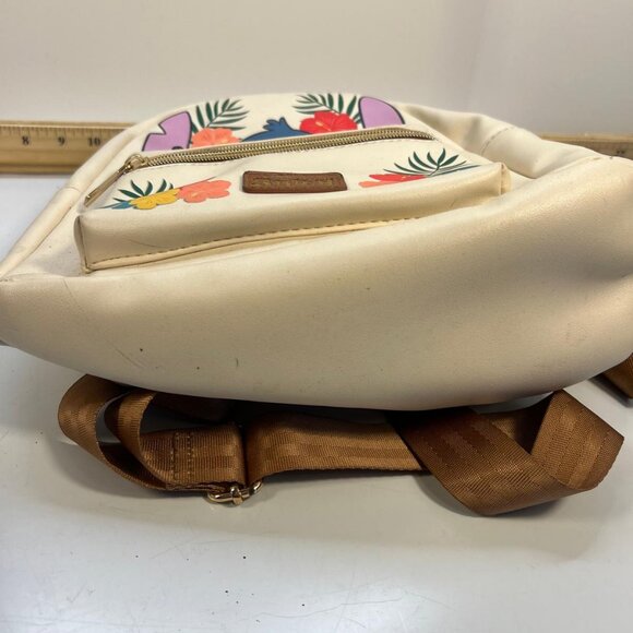 Kids Disney Stitch Backpack with Floral Design Zipper Front and Adjustable Strap - Picture 5 of 5